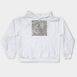 Black and Gold Animal Print Kids Hoodie